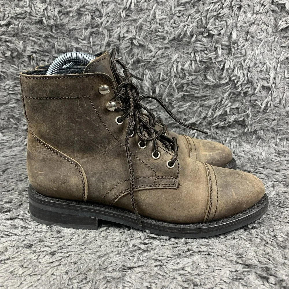 Thursday Boot Company Men's 8.5 Brown Cap Toe Everyday Ankle Boots Goodyear Welt